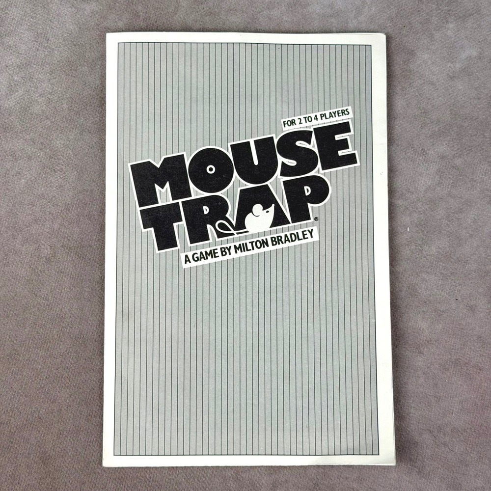 Vintage 1986 Milton Bradley Mouse Trap Board Game Instruction Manual Replacement